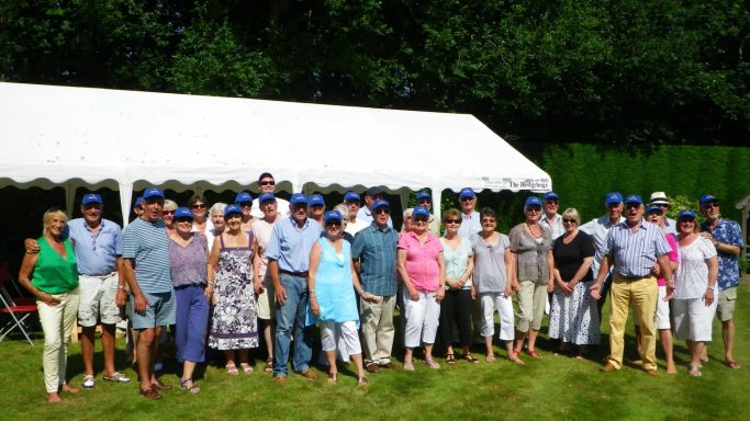 Some of our members and their wives out in the sun 2017